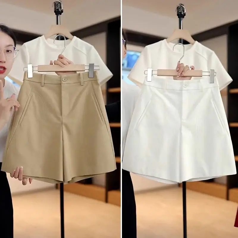 Женские летние костюмные брюки с пятью точками, новые тонкие прямые брюки трапециевидной формы с высокой талией, повседневные четырехточечные средние брюки, широкие шорты
Женские летние костюмные брюки с пятью точками, новые тонкие прямые брюки трапециевидной формы с высокой талией, повседневные четырехточечные средние брюки, широкие шорты