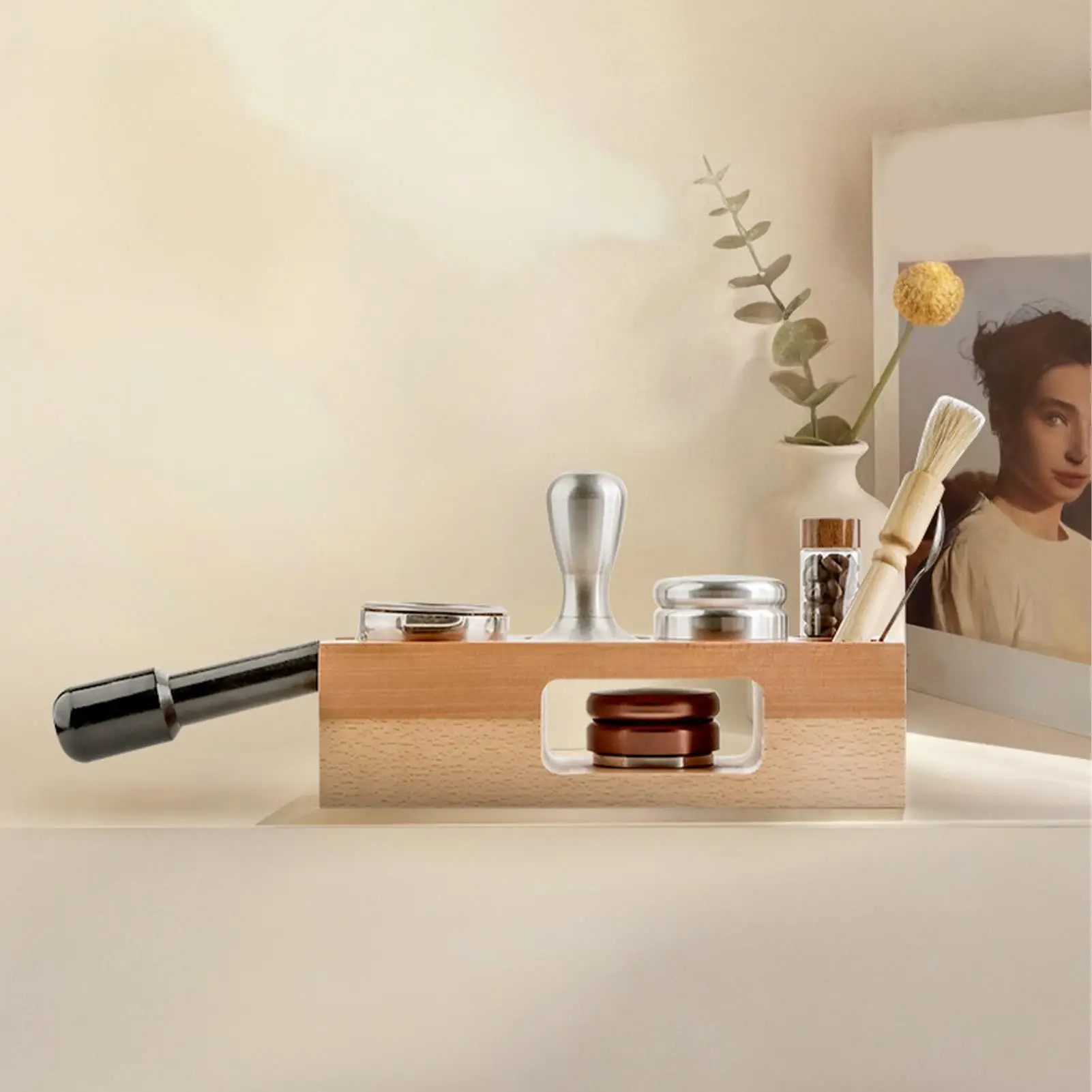 Coffee Tamper Holder 58mm Wood Coffee Tamper Stand Espresso Tampering Mat Support Base Rack Coffee Accessories Barista Tool
Coffee Tamper Holder 58mm Wood Coffee Tamper Stand Espresso Tampering Mat Support Base Rack Coffee Accessories Barista Tool