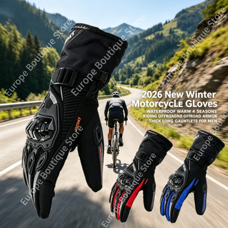 2026 NEW Winter Motorcycle Gloves Men Waterproof Warm 4 Seasons Riding Offroad Armor Thick Long Gauntlets for Motorbike
2026 NEW Winter Motorcycle Gloves Men Waterproof Warm 4 Seasons Riding Offroad Armor Thick Long Gauntlets for Motorbike