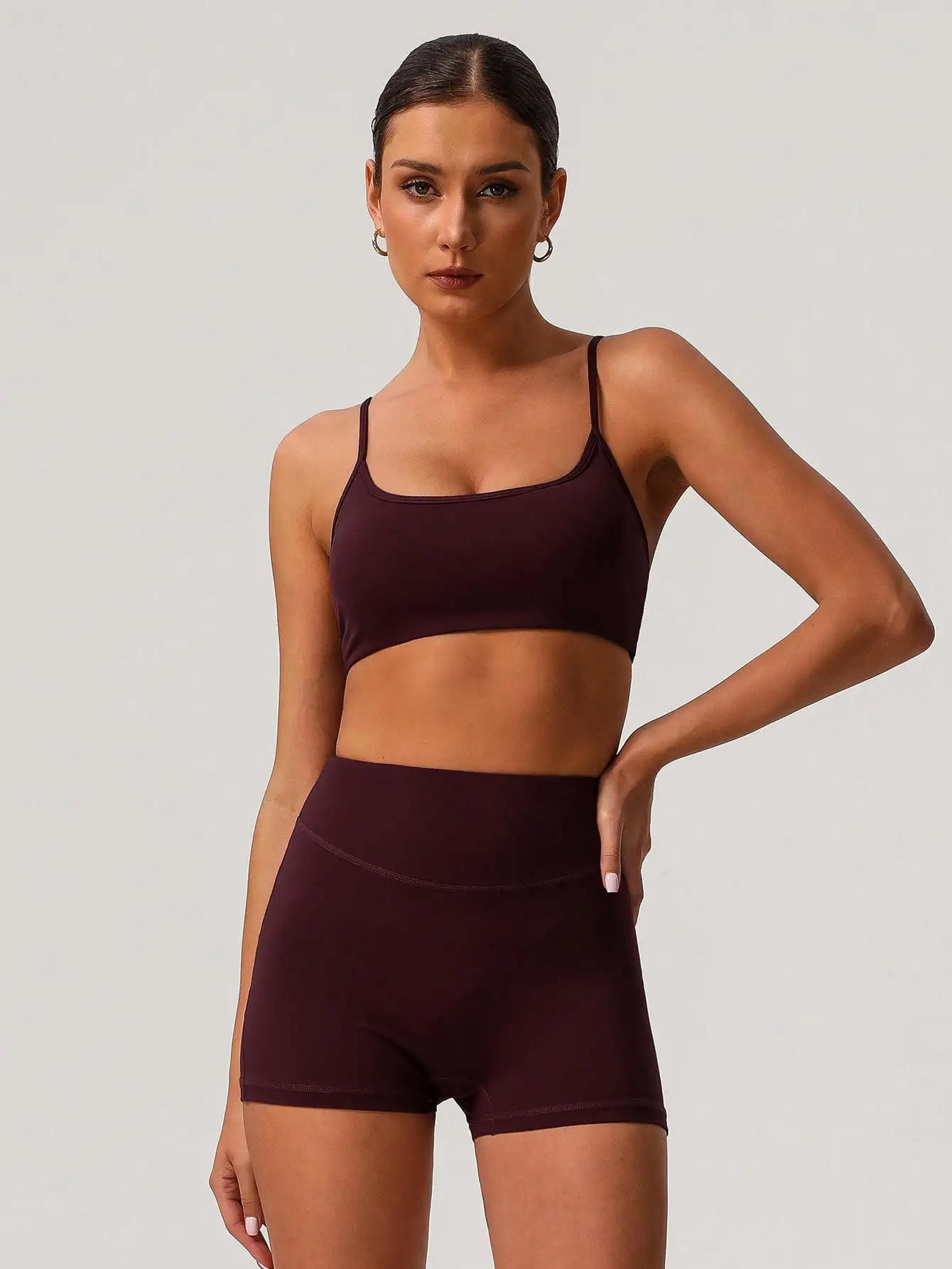 Women 2pcs Fitness Set Backless Padded Sport Bra No Front Seam Cycling Shorts Elastic Gym Training
Women 2pcs Fitness Set Backless Padded Sport Bra No Front Seam Cycling Shorts Elastic Gym Training