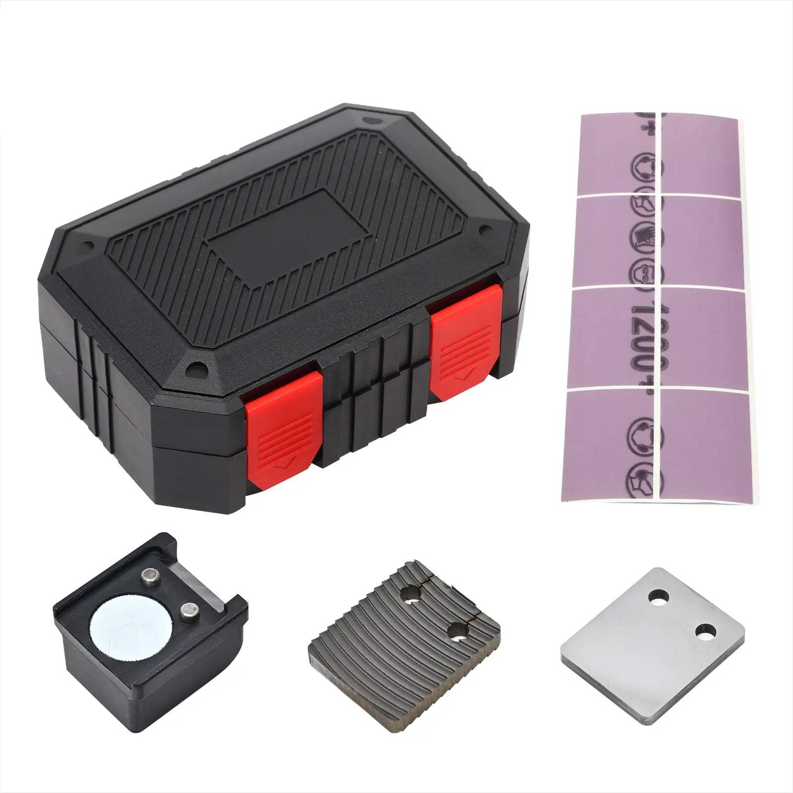 Automotive Scraper Blade Set with 1 Scraper 1 Scraper Handle 1 File 6 Square Dot Sandpaper Pieces for Car Removing Stains Joints
Automotive Scraper Blade Set with 1 Scraper 1 Scraper Handle 1 File 6 Square Dot Sandpaper Pieces for Car Removing Stains Joints