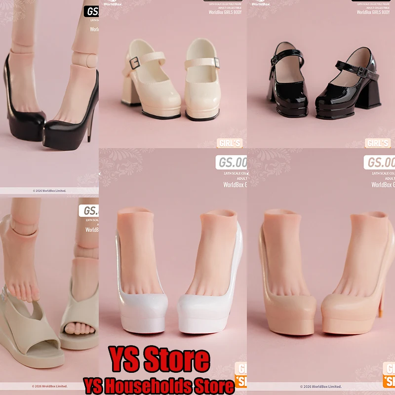 Worldbox 1/6 GS012 Wedge Sandals GS009 Waterproof Platform Heels GS013 Square Head Mary Janes High Heels For 12" Soldier Body
Worldbox 1/6 GS012 Wedge Sandals GS009 Waterproof Platform Heels GS013 Square Head Mary Janes High Heels For 12" Soldier Body