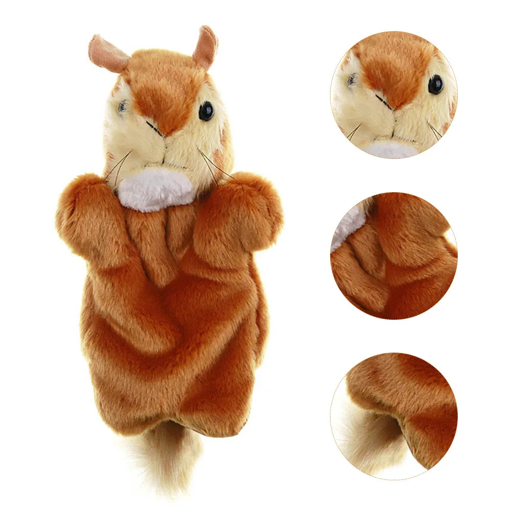 Squirrel Hand Puppet Creative Animal Head Finger Puppet for Storytelling Role- Parent-Child Activity Learning
Squirrel Hand Puppet Creative Animal Head Finger Puppet for Storytelling Role- Parent-Child Activity Learning