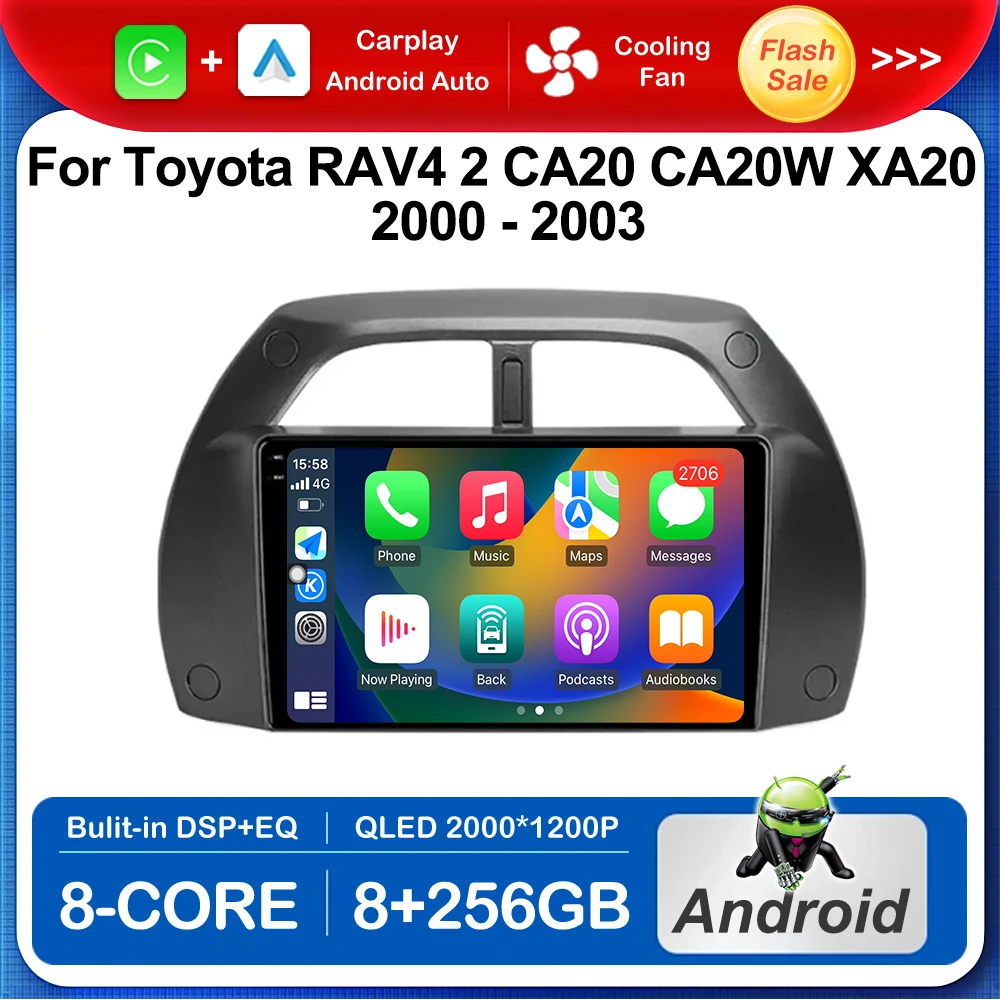 9 '' for Toyota RAV4 2 CA20 CA20W XA20 2000 - 2003 Car Radio Multimedia Player Android Auto Wireless Carplay BT GPS Navi WiFi
9 '' for Toyota RAV4 2 CA20 CA20W XA20 2000 - 2003 Car Radio Multimedia Player Android Auto Wireless Carplay BT GPS Navi WiFi