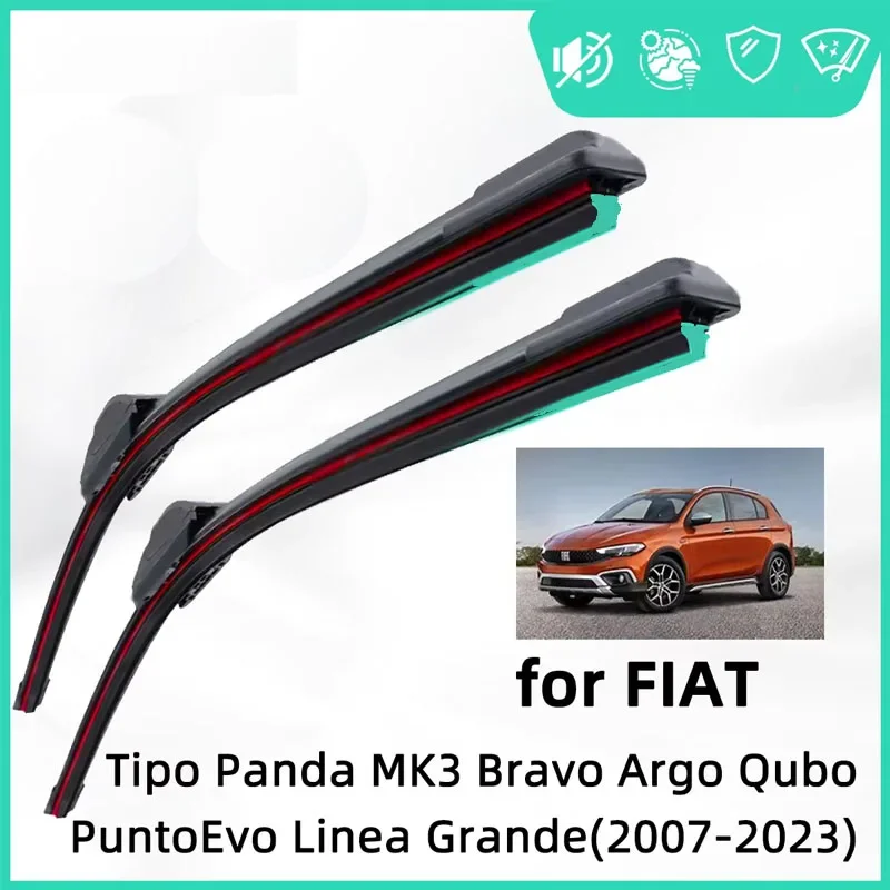 Rubber Car Wiper for FIAT Fiorino Tipo Qubo Grande Argo Bravo Front Wiper Blades Brushes Cutter Accessories Windscreen
Rubber Car Wiper for FIAT Fiorino Tipo Qubo Grande Argo Bravo Front Wiper Blades Brushes Cutter Accessories Windscreen