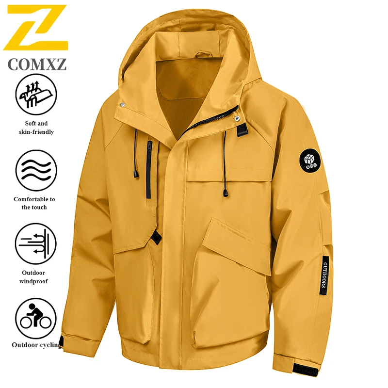 EiAO Jacket Workwear Waterproof Windproof Streetwear Coat for Hiking Camping Fishing Trendy Youth Outdoor Spring/Fall Fashion
EiAO Jacket Workwear Waterproof Windproof Streetwear Coat for Hiking Camping Fishing Trendy Youth Outdoor Spring/Fall Fashion