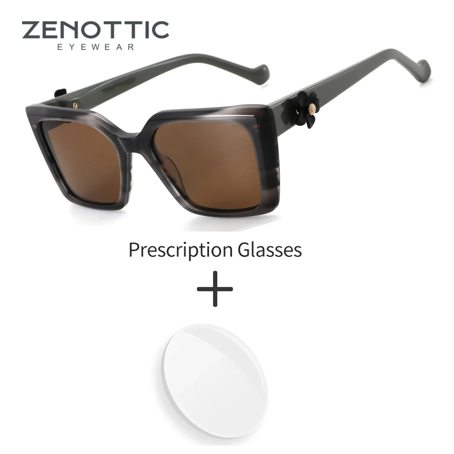 ZENOTTIC Stylish Butterfly Acetate Prescription Sunglasses Minus For Women Polarized UV400 Protection Multifocal Lenses
ZENOTTIC Stylish Butterfly Acetate Prescription Sunglasses Minus For Women Polarized UV400 Protection Multifocal Lenses