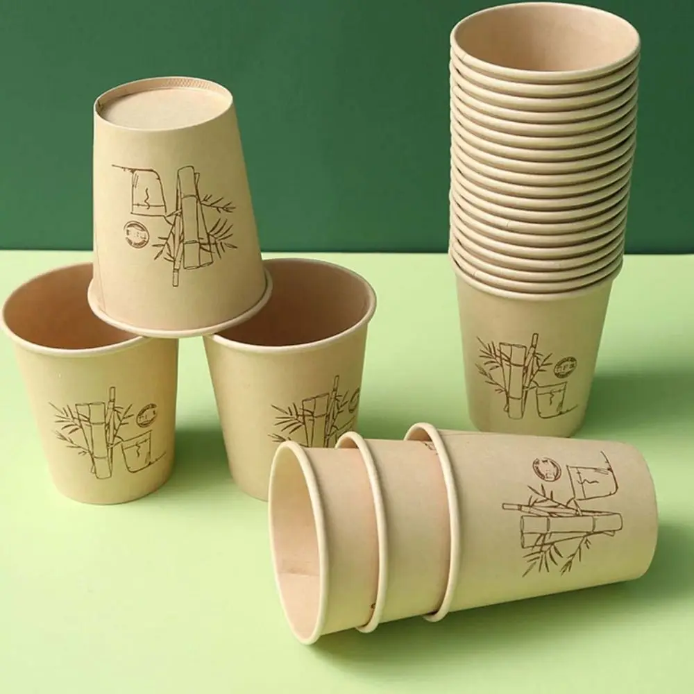 Tableware Supplies Disposable Bamboo Fiber Paper Cup Thickened Printed Party Cup Khaki 8oz Office Water Cup Commercial
Tableware Supplies Disposable Bamboo Fiber Paper Cup Thickened Printed Party Cup Khaki 8oz Office Water Cup Commercial