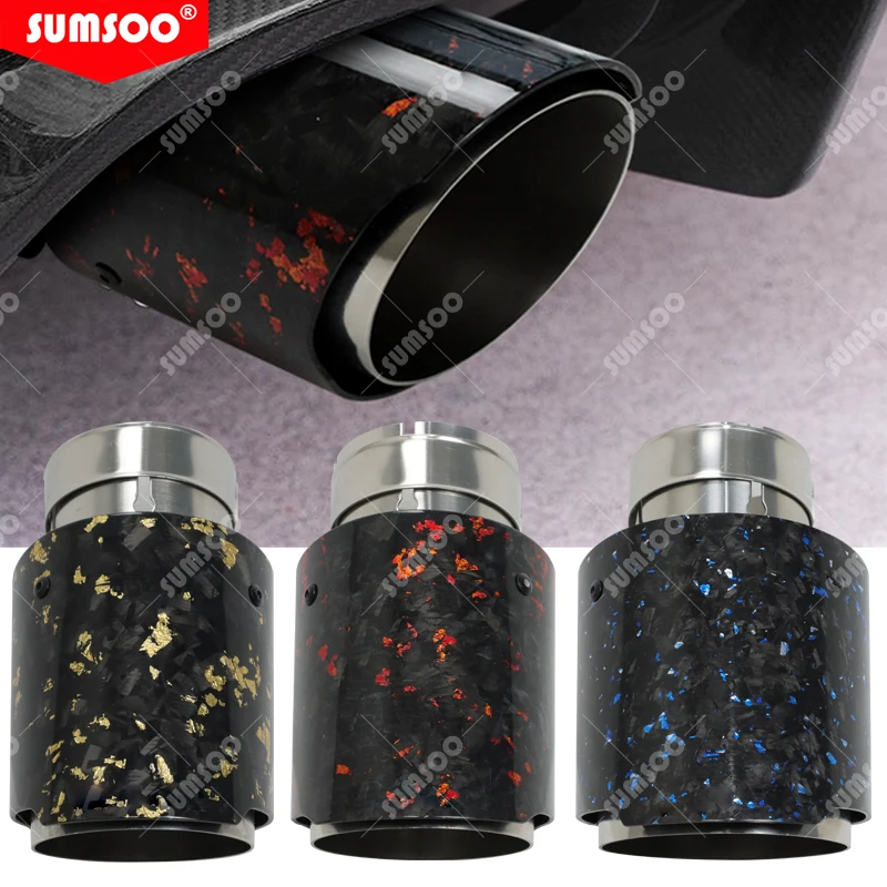 1PCS SUMSOO Foil gold Forged Carbon Muffler Tip Exhaust System Universal Straight Stainless Black Exhaust Mufflers nozzle tip
1PCS SUMSOO Foil gold Forged Carbon Muffler Tip Exhaust System Universal Straight Stainless Black Exhaust Mufflers nozzle tip