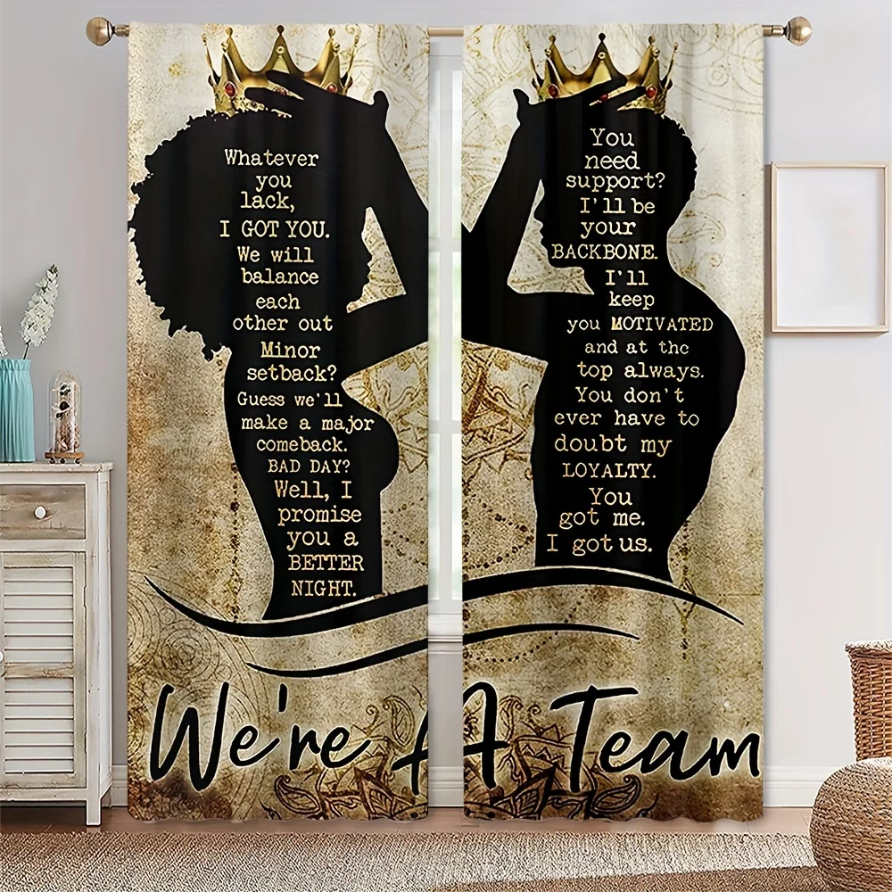 Luxury Gold Queen King African Curtains 2pcs Window Treatment For Bedroom Office Kitchen Living Room Home Decor Room Decoration
Luxury Gold Queen King African Curtains 2pcs Window Treatment For Bedroom Office Kitchen Living Room Home Decor Room Decoration