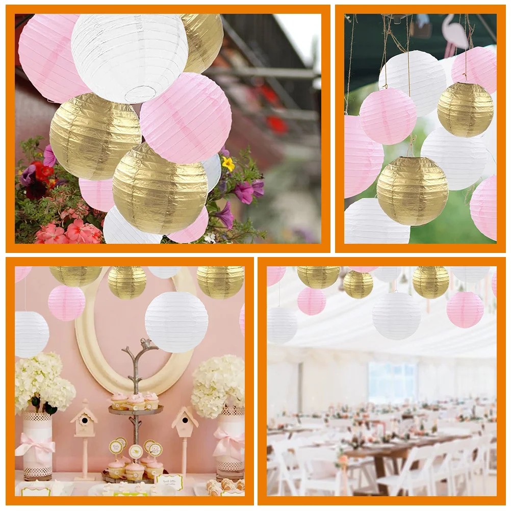 12pcs Paper Lantern Set Colorful Round Style Hanging Decorative Lanterns for Spring Festival Party Garden Decoration
12pcs Paper Lantern Set Colorful Round Style Hanging Decorative Lanterns for Spring Festival Party Garden Decoration