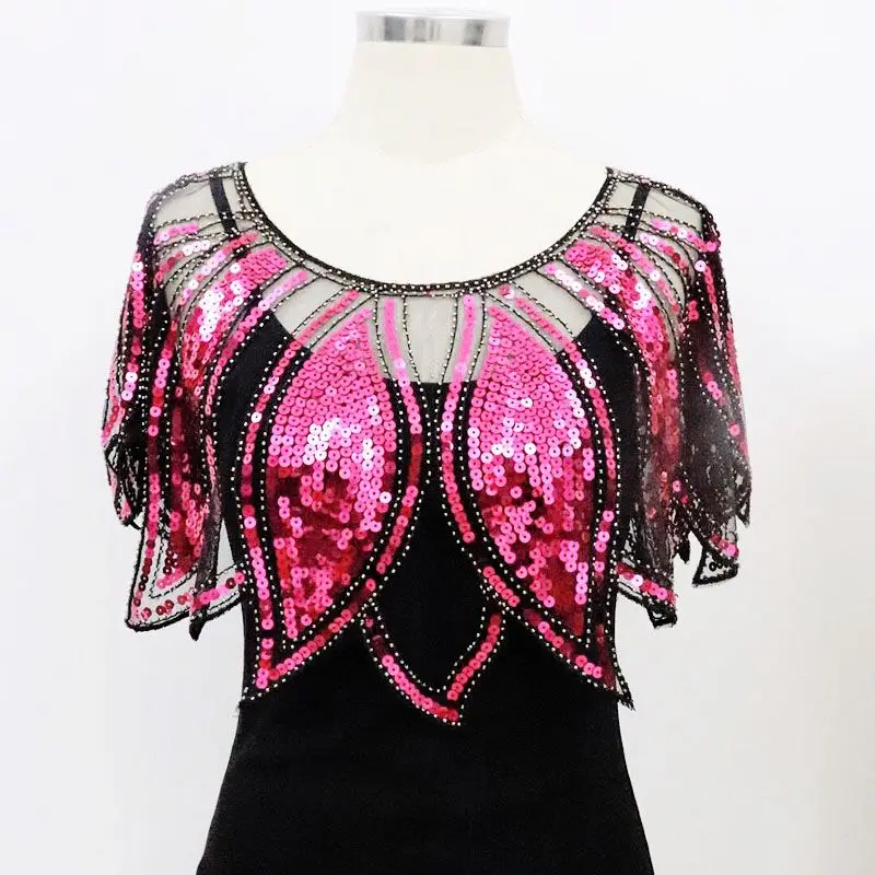 O-Neck Lace Short Sleeve Wedding Elegant Women Cape Summer Black Nail Beads Versatile Evening Prom Cape Cosplay Shawl YC671
O-Neck Lace Short Sleeve Wedding Elegant Women Cape Summer Black Nail Beads Versatile Evening Prom Cape Cosplay Shawl YC671