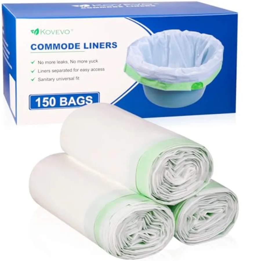 150 Pcs Bedside Commode Liners for Potty Chair Liners Disposable Adult, Commode Bags, Portable Toilet Liners Fits All Standard
150 Pcs Bedside Commode Liners for Potty Chair Liners Disposable Adult, Commode Bags, Portable Toilet Liners Fits All Standard