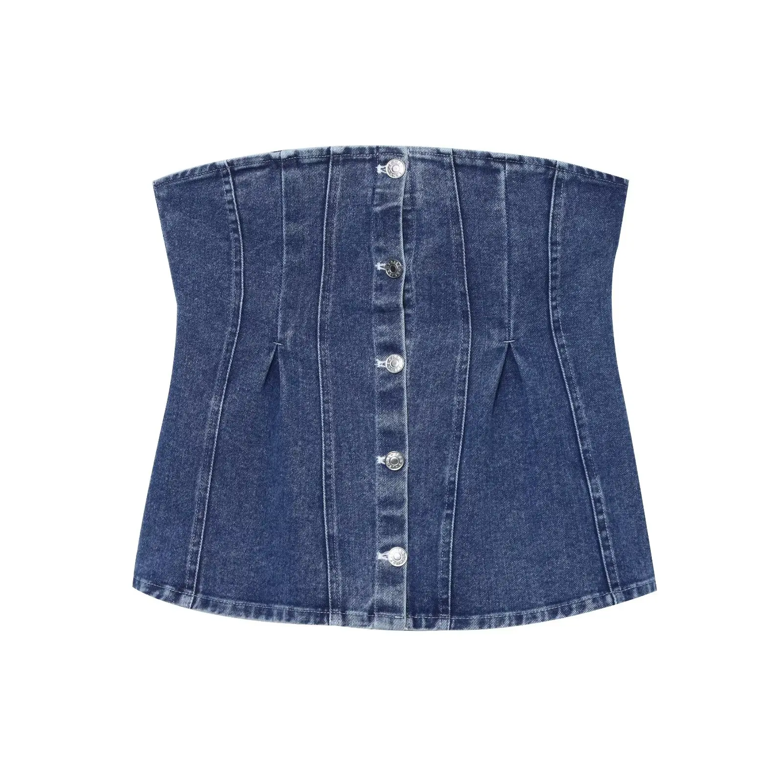 PB&ZA2025 Summer New Sweet and Spicy Casual Denim Chest Wrap Straight Collar Off-shoulder Top Tube Top Women's Clothing
PB&ZA2025 Summer New Sweet and Spicy Casual Denim Chest Wrap Straight Collar Off-shoulder Top Tube Top Women's Clothing