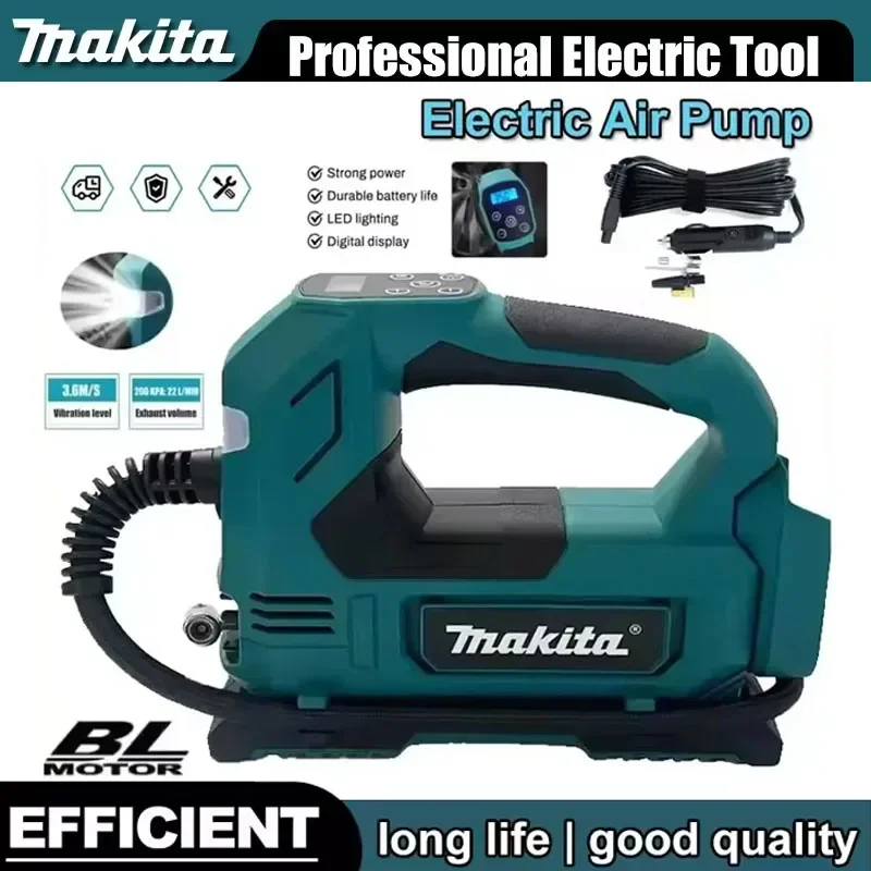 Makita Automatic Cordless Inflator Electric Air Pump Car Tire Handheld Air Compressor Car Tyre Inflator Electric Motorcycle
Makita Automatic Cordless Inflator Electric Air Pump Car Tire Handheld Air Compressor Car Tyre Inflator Electric Motorcycle