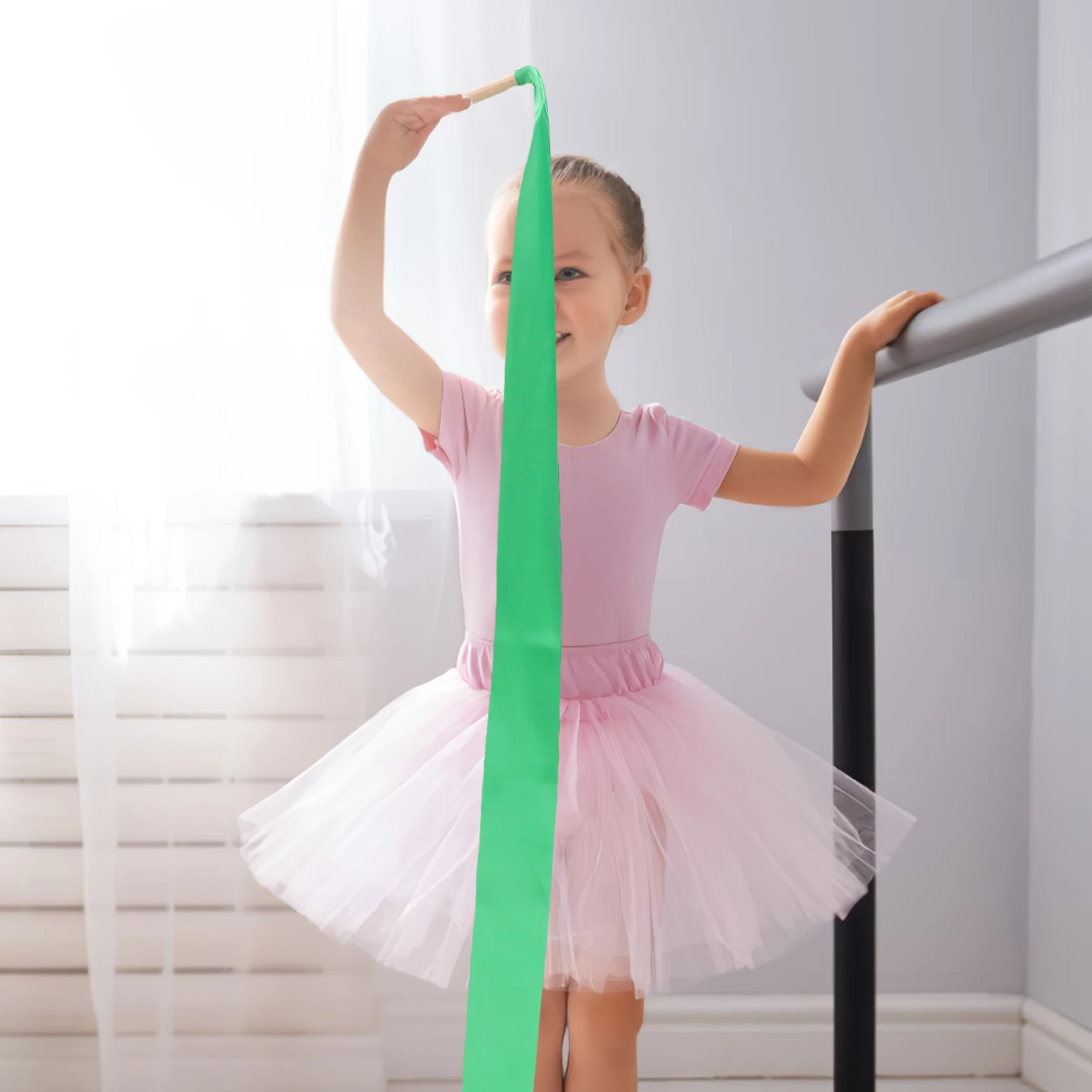 5Pcs Gymnastics Dance Ribbons Flexible Gymnastic Training Streamer Wand Dancing Performance Ribbons Bright Colors
5Pcs Gymnastics Dance Ribbons Flexible Gymnastic Training Streamer Wand Dancing Performance Ribbons Bright Colors