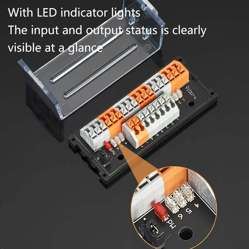 PLC sensor terminal block for 2-wire and 3-wire NPN magnetic photoelectric proximity switches wiring terminal plate
PLC sensor terminal block for 2-wire and 3-wire NPN magnetic photoelectric proximity switches wiring terminal plate