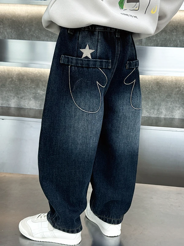 Thickened Fleece Autumn Winter Jeans for Boys with Pockets Youthful Trendy Warm Slim Fit Jeans Casual Wear Comfortable Denim
Thickened Fleece Autumn Winter Jeans for Boys with Pockets Youthful Trendy Warm Slim Fit Jeans Casual Wear Comfortable Denim