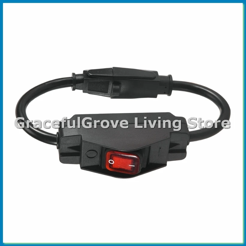 Удлинитель с 3 розетками и водонепроницаемым выключателем, 1875 Вт, усиленный, 14AWG, 1,5 фута, 1 шт., вилка стандарта США - A33R
Удлинитель с 3 розетками и водонепроницаемым выключателем, 1875 Вт, усиленный, 14AWG, 1,5 фута, 1 шт., вилка стандарта США - A33R