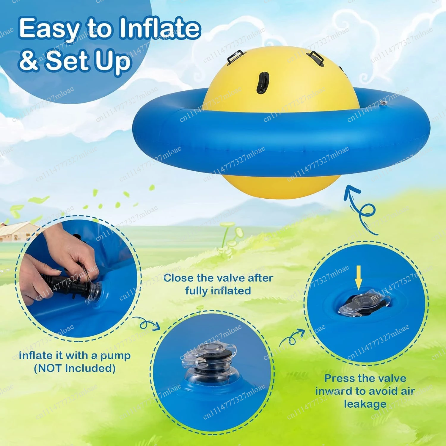 88-Inch roller handle seesaw and 6-handle climbing bridge, giant inflatable dome rocking chair for outdoor play
88-Inch roller handle seesaw and 6-handle climbing bridge, giant inflatable dome rocking chair for outdoor play
