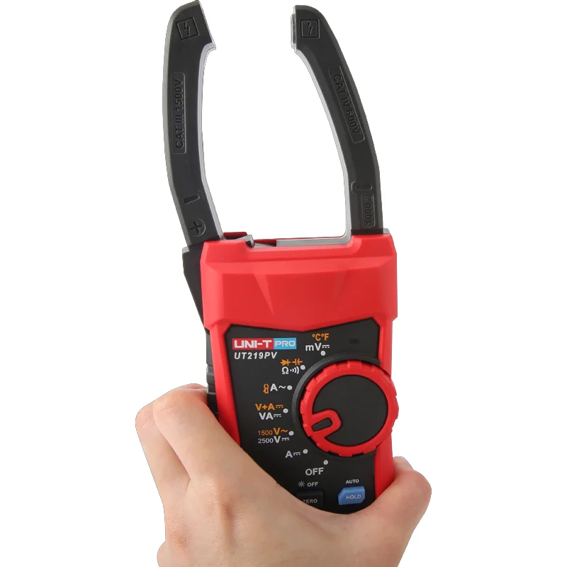 UT219PV Clamp Meter Blue Tooth Digital 1500V 2500V Multimeter Pliers Ammeter Voltmeter PEAK LPF Photovoltaic Multi Tester
UT219PV Clamp Meter Blue Tooth Digital 1500V 2500V Multimeter Pliers Ammeter Voltmeter PEAK LPF Photovoltaic Multi Tester