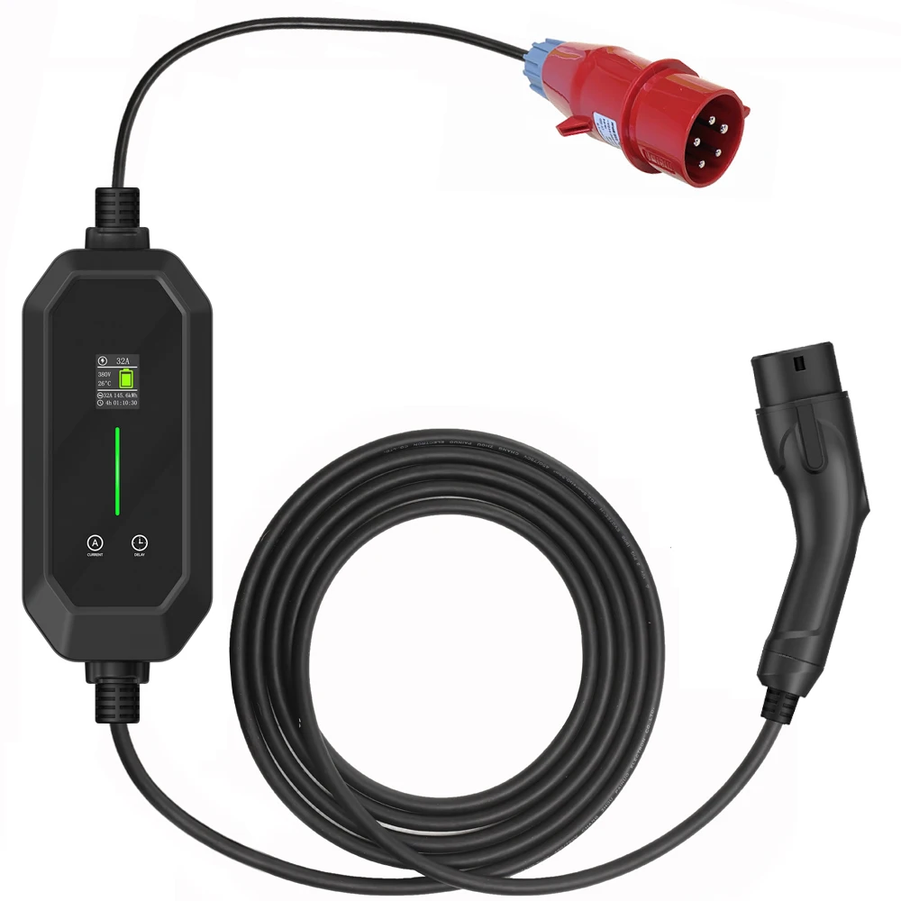 New 11kW Portable EV Charger Smart EVSE Portable EV Charger Station
New 11kW Portable EV Charger Smart EVSE Portable EV Charger Station