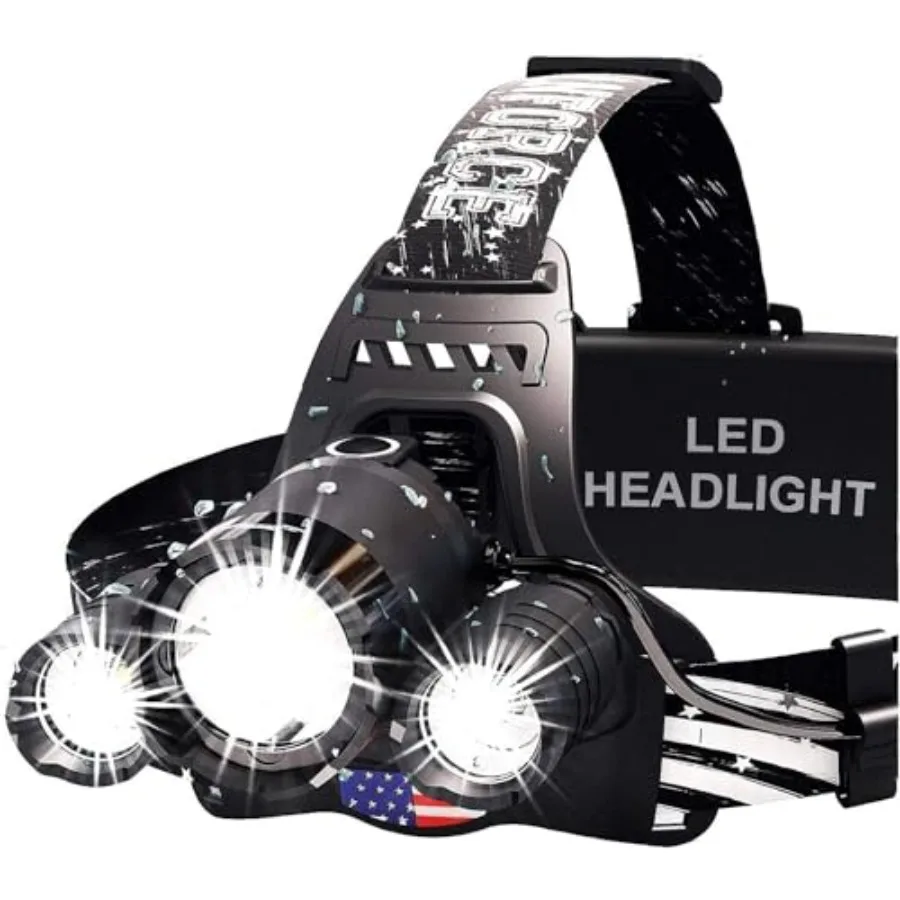 Headlamp. USB Rechargeable LED Head Lamp. Ultra Bright LUMINUS 1080 Lumen Headlamp Flashlight + Red Light. HeadLamps for Adults
Headlamp. USB Rechargeable LED Head Lamp. Ultra Bright LUMINUS 1080 Lumen Headlamp Flashlight + Red Light. HeadLamps for Adults