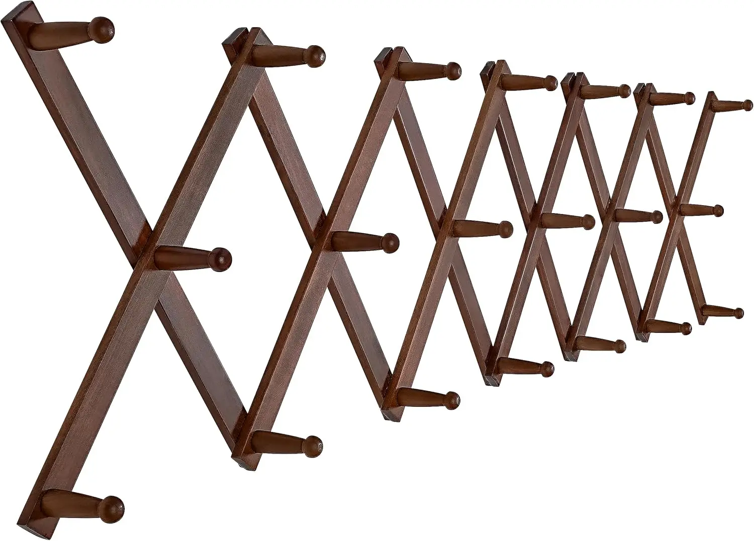 Wall Mount Hat Rack with 20 Hooks, Solid Wooden, Modern Expandable Coat Rack for Coats, Hats, Bags, Baseball Caps, Walnut
Wall Mount Hat Rack with 20 Hooks, Solid Wooden, Modern Expandable Coat Rack for Coats, Hats, Bags, Baseball Caps, Walnut