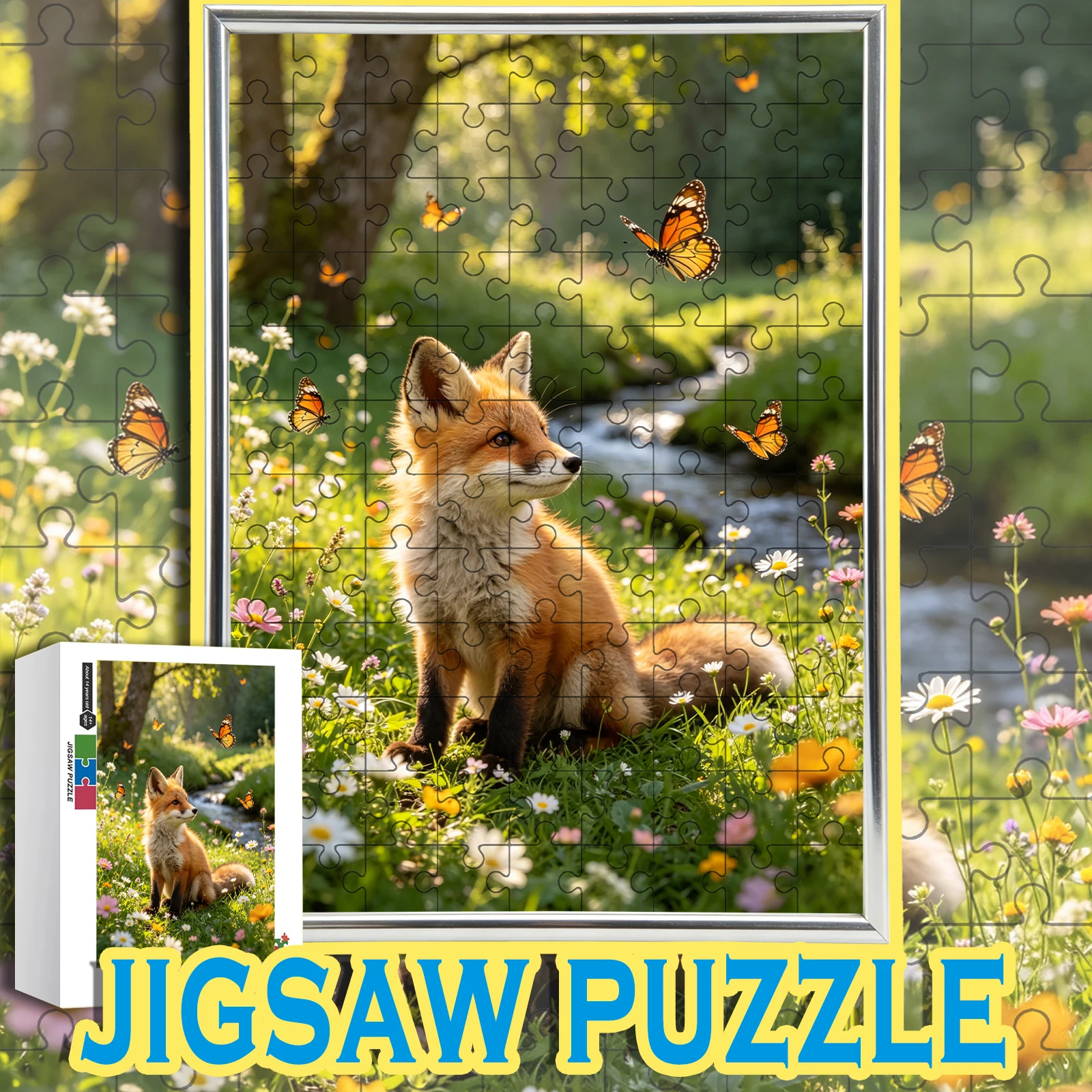 Realistic Forest Fox & Butterfly Art Puzzle Medium Difficulty 108-1000pcs Gift
Realistic Forest Fox & Butterfly Art Puzzle Medium Difficulty 108-1000pcs Gift