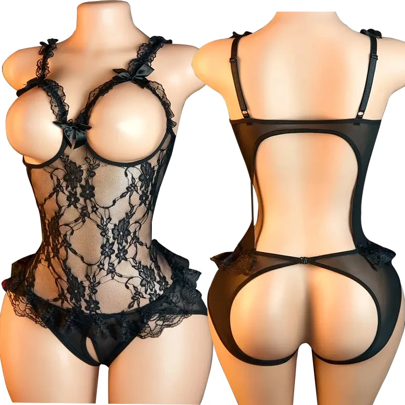 Female Sexy Lingerie Mesh Lace Floral Print Bra Set Teddy Crotchless Bodysuits For Plus Size Women Erotic Open Bra Underwear Set
Female Sexy Lingerie Mesh Lace Floral Print Bra Set Teddy Crotchless Bodysuits For Plus Size Women Erotic Open Bra Underwear Set