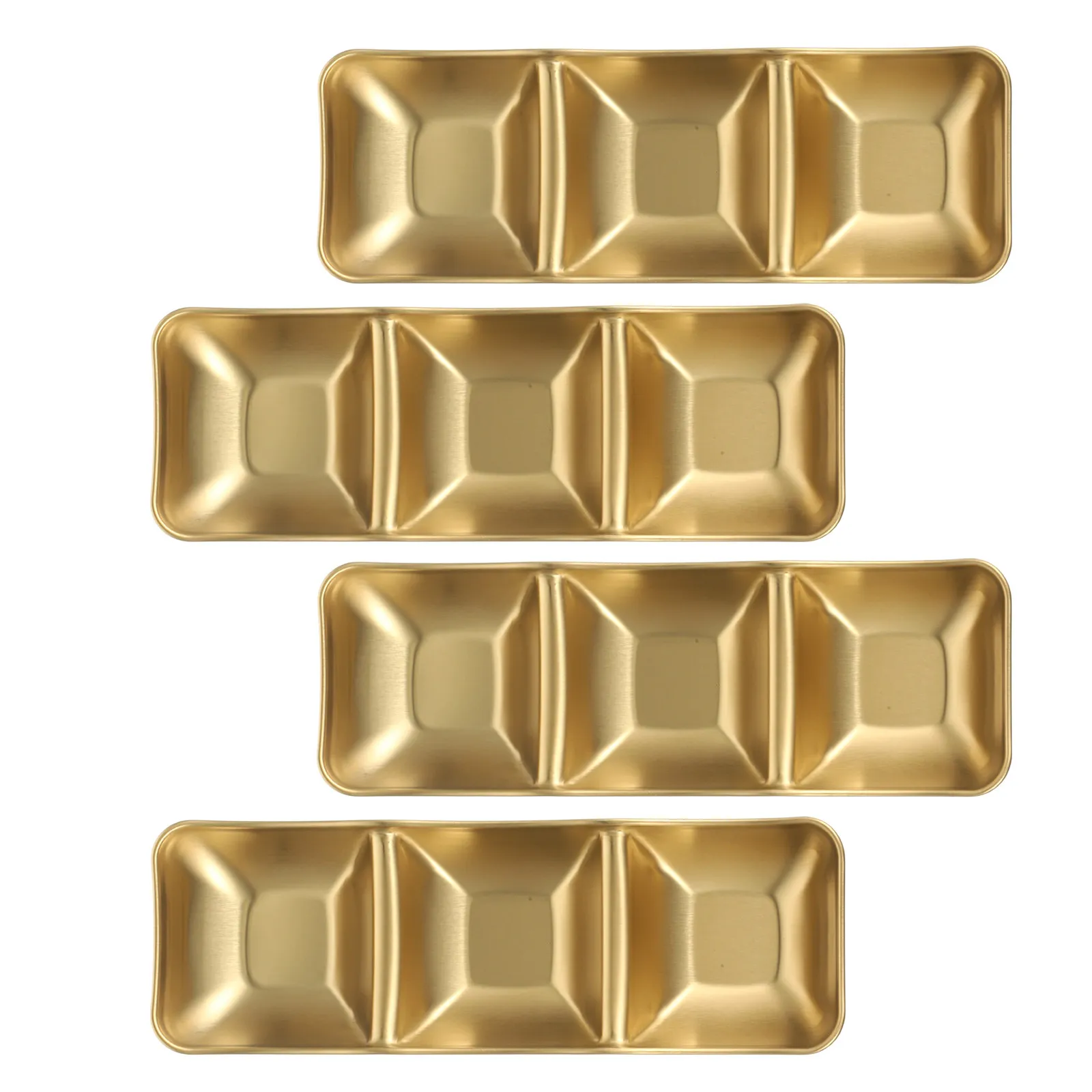 4Pcs Stainless Steel Sauce Dish Square Multi-Compartment Dipping Dish for Hot Pot Barbecue Restaurants Soy Sauce Sushi Seasoning
4Pcs Stainless Steel Sauce Dish Square Multi-Compartment Dipping Dish for Hot Pot Barbecue Restaurants Soy Sauce Sushi Seasoning