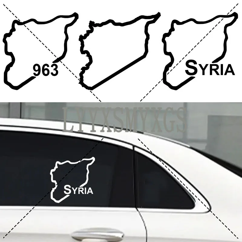Personality Self-adhesive SYRIA Map 963 Car Sticker Automotive Rear Window and Bumper Waterproof Vinyl Decal Decorative
Personality Self-adhesive SYRIA Map 963 Car Sticker Automotive Rear Window and Bumper Waterproof Vinyl Decal Decorative