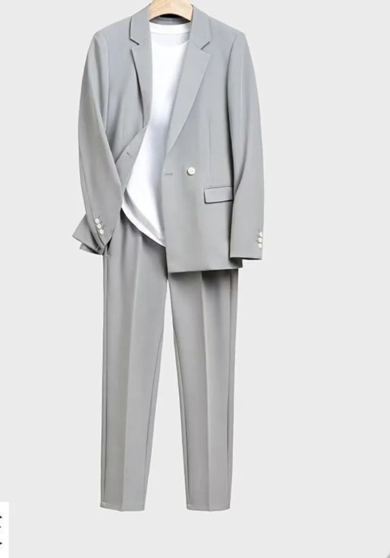 2026 Trendy Korean Style Men Blazer Suit Set Loose Casual Spring Autumn New Cool Stylish Outfit
2026 Trendy Korean Style Men Blazer Suit Set Loose Casual Spring Autumn New Cool Stylish Outfit