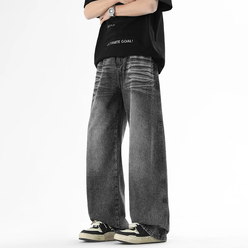 【Mirrordust】Новые американские джинсы в стиле ретро с усами, мужские прямые свободные брюки с широкими штанинами и перетаскивающим хвостом
【Mirrordust】Новые американские джинсы в стиле ретро с усами, мужские прямые свободные брюки с широкими штанинами и перетаскивающим хвостом