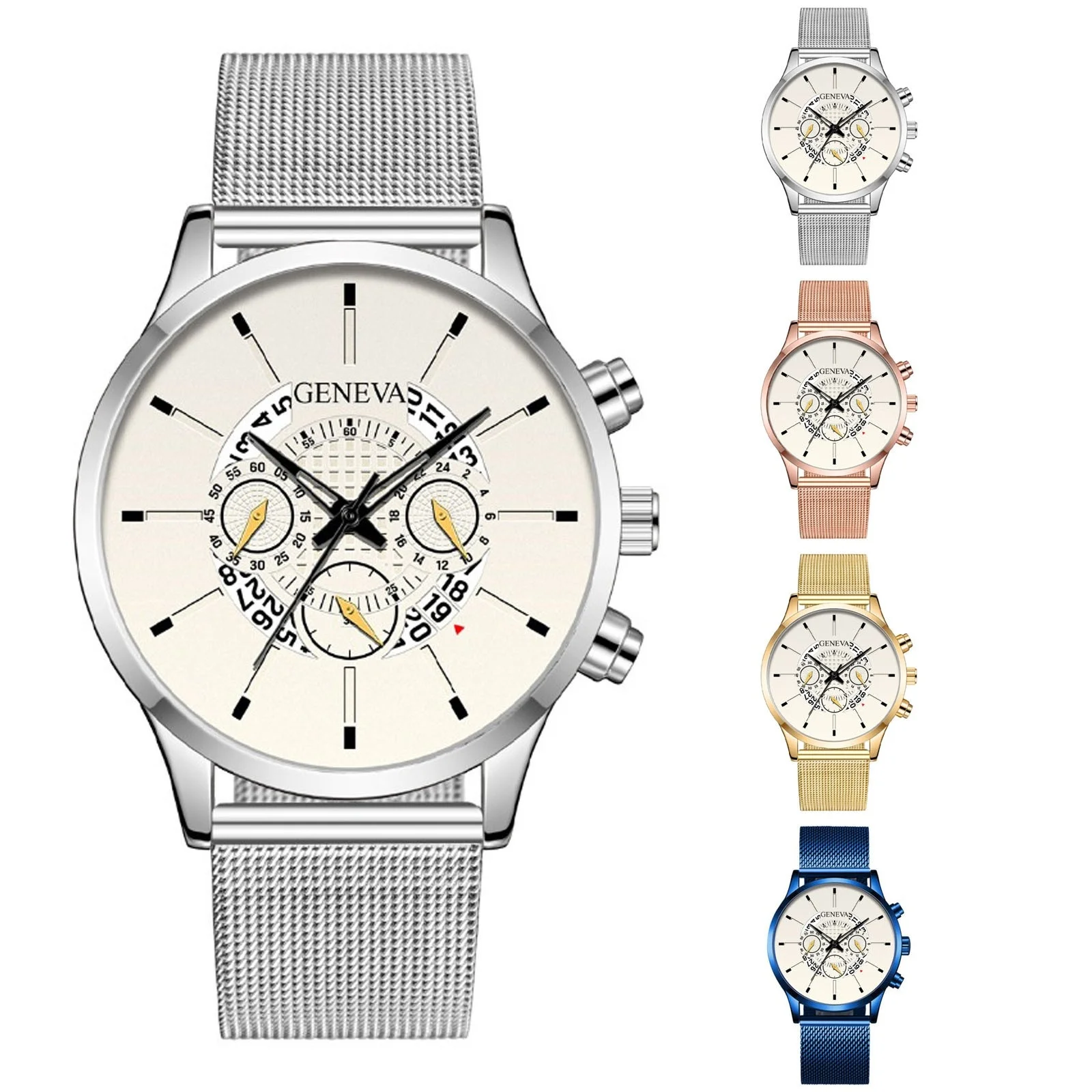 Men Popular Light Luxury Watch Male Fashion Stainless Steel Mesh Belt Wristwatch Men Business Casual Style Exquisite Clock
Men Popular Light Luxury Watch Male Fashion Stainless Steel Mesh Belt Wristwatch Men Business Casual Style Exquisite Clock