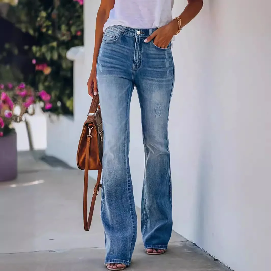 Fashionable Wide Leg Design Jeans Pants Women Vintage Denim Jeans Ladies Sexy High Waist Fashion Stretch Pocket Trousers
Fashionable Wide Leg Design Jeans Pants Women Vintage Denim Jeans Ladies Sexy High Waist Fashion Stretch Pocket Trousers