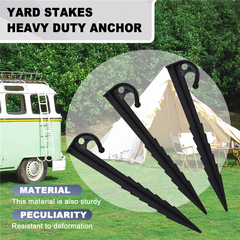 100PCS Plastic Inflatable Stakes 14.5Cm Yard Stakes Heavy Duty Anchor For Garden Outdoor Inflatable Decorations Black
100PCS Plastic Inflatable Stakes 14.5Cm Yard Stakes Heavy Duty Anchor For Garden Outdoor Inflatable Decorations Black
