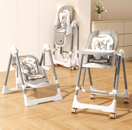 Portable Compact Plastic Baby High Chair Ergonomic Easy Foldable Adjustable Design Wheels Dining Multifunctional Feeding Set 2-4
Portable Compact Plastic Baby High Chair Ergonomic Easy Foldable Adjustable Design Wheels Dining Multifunctional Feeding Set 2-4