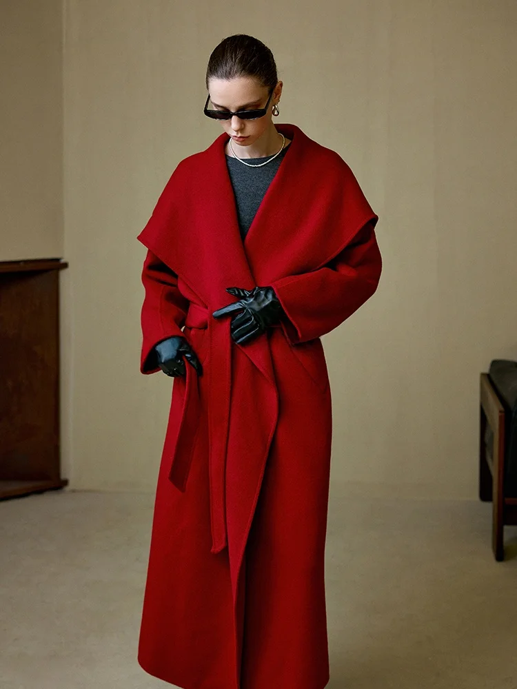 Винтажное красное шерстяное пальто Missprins класса люкс с двойным шерстяным воротником, двустороннее, средней длины, элегантное пальто-оверсайз, верхняя одежда
Винтажное красное шерстяное пальто Missprins класса люкс с двойным шерстяным воротником, двустороннее, средней длины, элегантное пальто-оверсайз, верхняя одежда