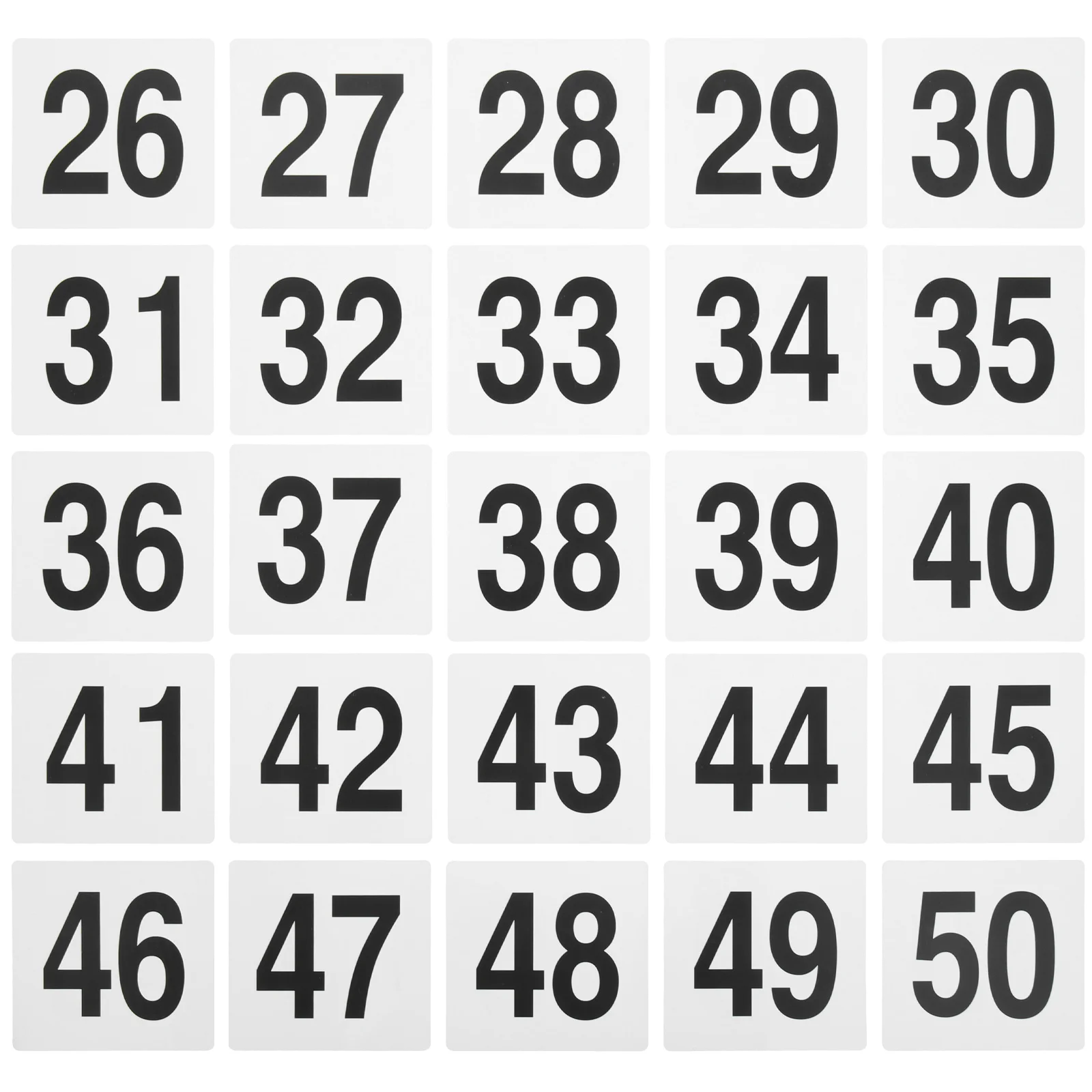 25pcs Table Number Holders Plastic Seat Signs Wedding Reserved Numerals Decoration Reception Accessories
25pcs Table Number Holders Plastic Seat Signs Wedding Reserved Numerals Decoration Reception Accessories