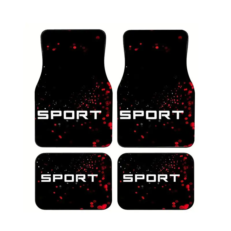 4PCS Car Floor Mats Universal Black SPORT Red Splash Design Waterproof Non Slip Rubber Auto Liner Front Rear Set Men Sport Mat
4PCS Car Floor Mats Universal Black SPORT Red Splash Design Waterproof Non Slip Rubber Auto Liner Front Rear Set Men Sport Mat