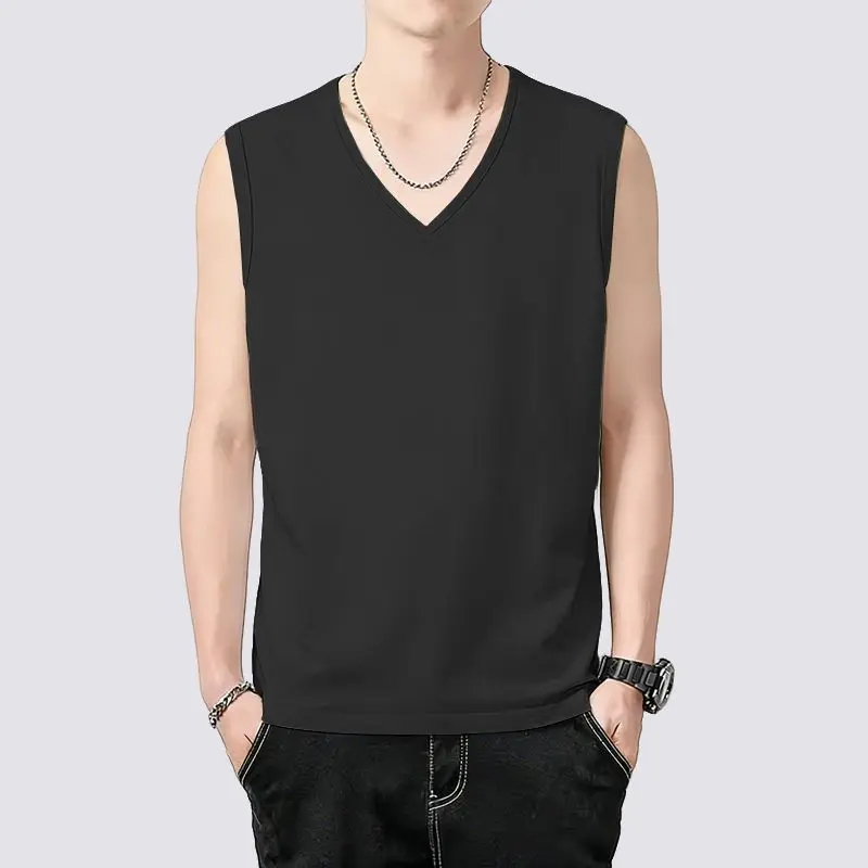 Men's Liquid Ammonia Treated Sleeveless Tank Top V Neck Solid Color Summer Thin Vest Casual Loose Fit Undershirt
Men's Liquid Ammonia Treated Sleeveless Tank Top V Neck Solid Color Summer Thin Vest Casual Loose Fit Undershirt