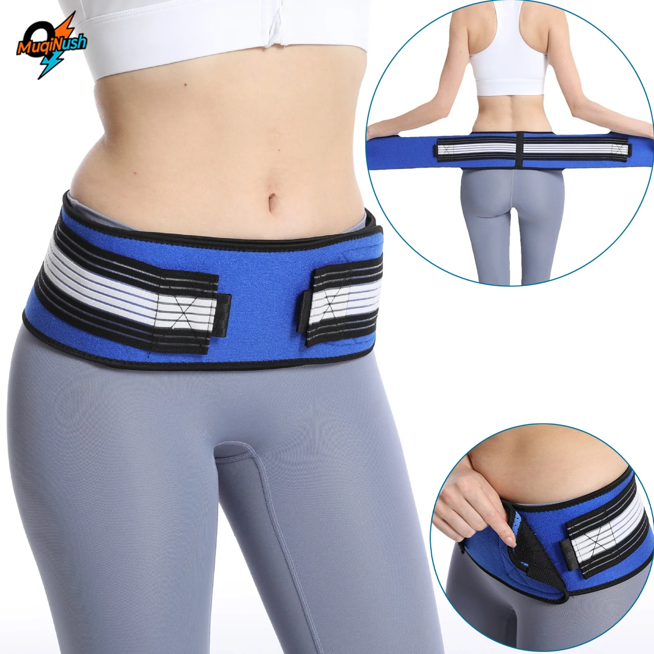 MuqiNush Pelvic Support Belt Sacroiliac Hip Brace Compression Pelvis Stabilizer For Postpartum Recovery Lower Back Pain Relief
MuqiNush Pelvic Support Belt Sacroiliac Hip Brace Compression Pelvis Stabilizer For Postpartum Recovery Lower Back Pain Relief