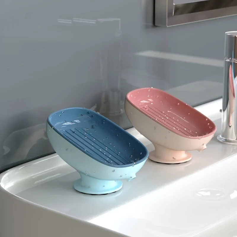 1pc Creative Soap Dish, Drain Soap Tray, Soap Holder With Suction Cup, Soap Rack For Bathroom Accessories
1pc Creative Soap Dish, Drain Soap Tray, Soap Holder With Suction Cup, Soap Rack For Bathroom Accessories