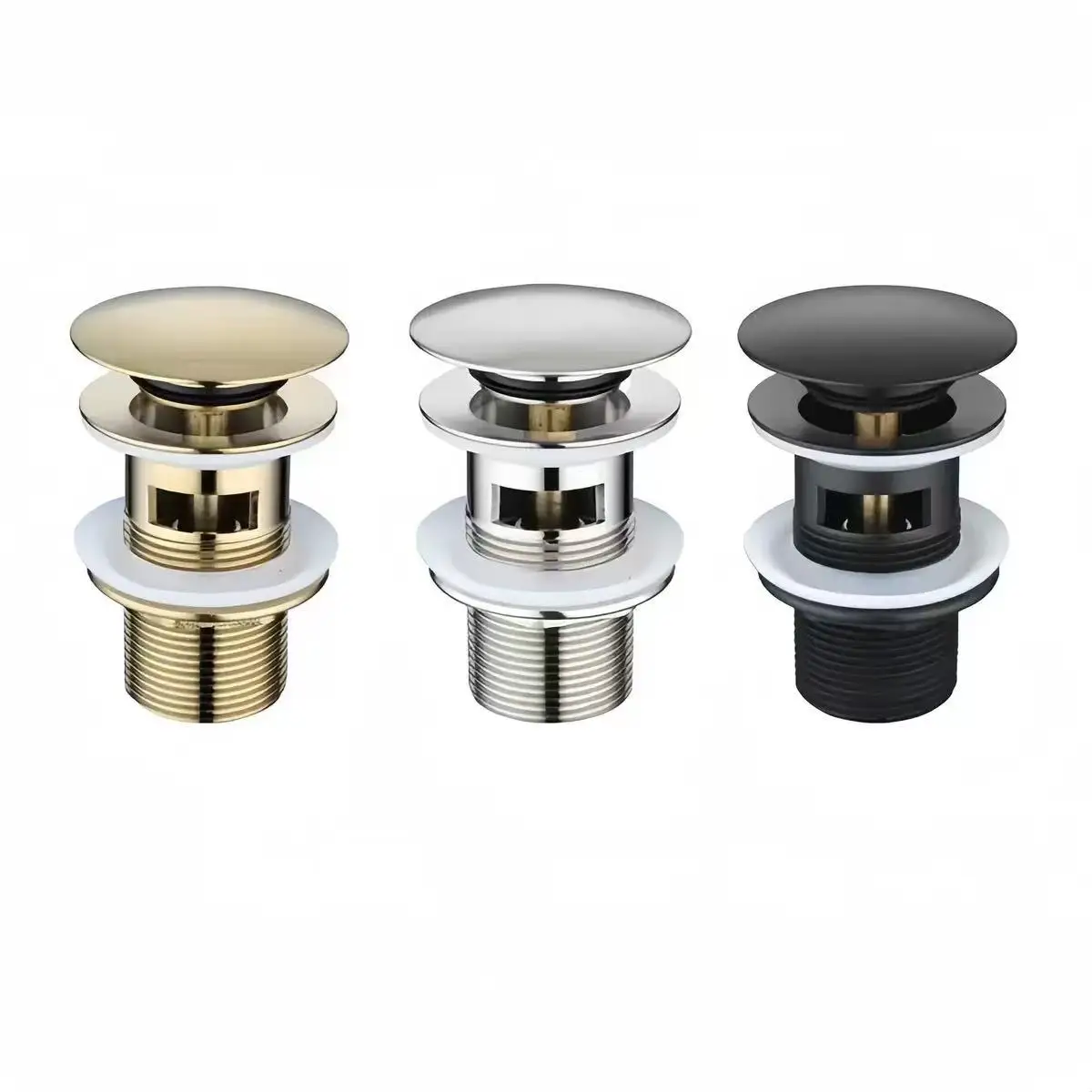 Pop Up Drain Button Bathroom Sink Plug Drainer Siphon Waste Stopper Wash Basin Faucet Accessory Washbasin Pipe Black Gold Rose
Pop Up Drain Button Bathroom Sink Plug Drainer Siphon Waste Stopper Wash Basin Faucet Accessory Washbasin Pipe Black Gold Rose