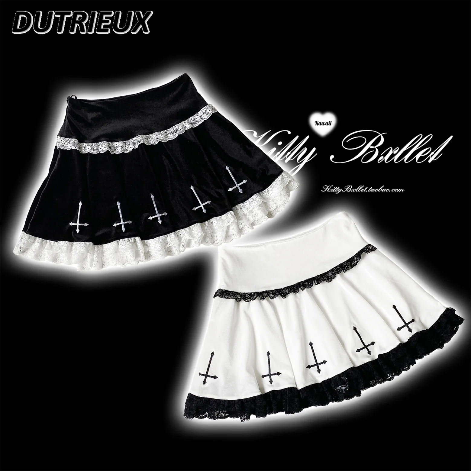 Japanese Style 2024 New Summer Women's Skirts Sweet Cute Lace Cross Embroidery Velvet Casual High Waist Skirt for Lady
Japanese Style 2024 New Summer Women's Skirts Sweet Cute Lace Cross Embroidery Velvet Casual High Waist Skirt for Lady