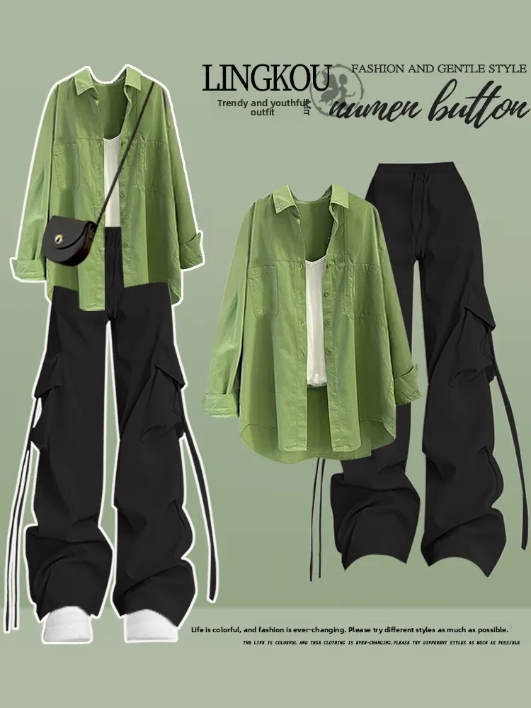 Spring Casual Three-Piece Set Women's Sun Protection Shirt Black Slimming Casual Workwear Pants Vest plus Size Fashion Set
Spring Casual Three-Piece Set Women's Sun Protection Shirt Black Slimming Casual Workwear Pants Vest plus Size Fashion Set