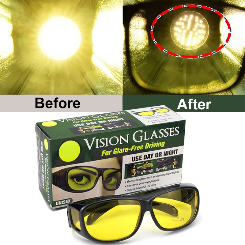 Car Night Vision Driving Glasses Anti-Glare Motorcycle Bicycle Driver Goggles UV Protection Sunglasses Eyewear Car Accessries
Car Night Vision Driving Glasses Anti-Glare Motorcycle Bicycle Driver Goggles UV Protection Sunglasses Eyewear Car Accessries