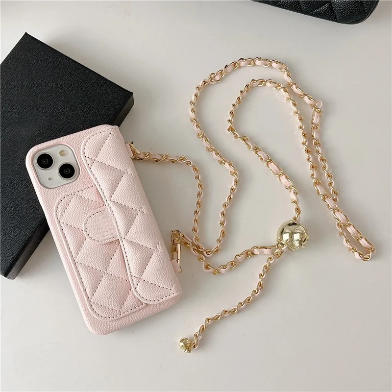 Caviar Lychee Texture PU Leather With Wallet Card Holder Crossbody Chain Strap Phone Case For iPhone 17 16 15 14 13 12 Pro Max
Caviar Lychee Texture PU Leather With Wallet Card Holder Crossbody Chain Strap Phone Case For iPhone 17 16 15 14 13 12 Pro Max