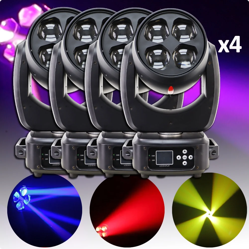 4Pcs/Lot LED Beam+Wash Six Bees Eyes 4x60W RGBW DMX 18 Channels Stage Effect Lighting Good For DJ Disco Party Dance Floor Clubs
4Pcs/Lot LED Beam+Wash Six Bees Eyes 4x60W RGBW DMX 18 Channels Stage Effect Lighting Good For DJ Disco Party Dance Floor Clubs